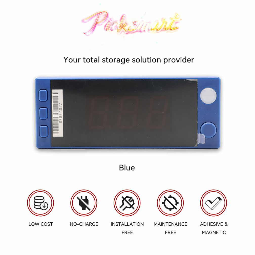 3-Digit Electronic Rack Tag RGB Indicator Light Touch Button Wired Power Picking to Light System 868MHz Warehouse Storage Module