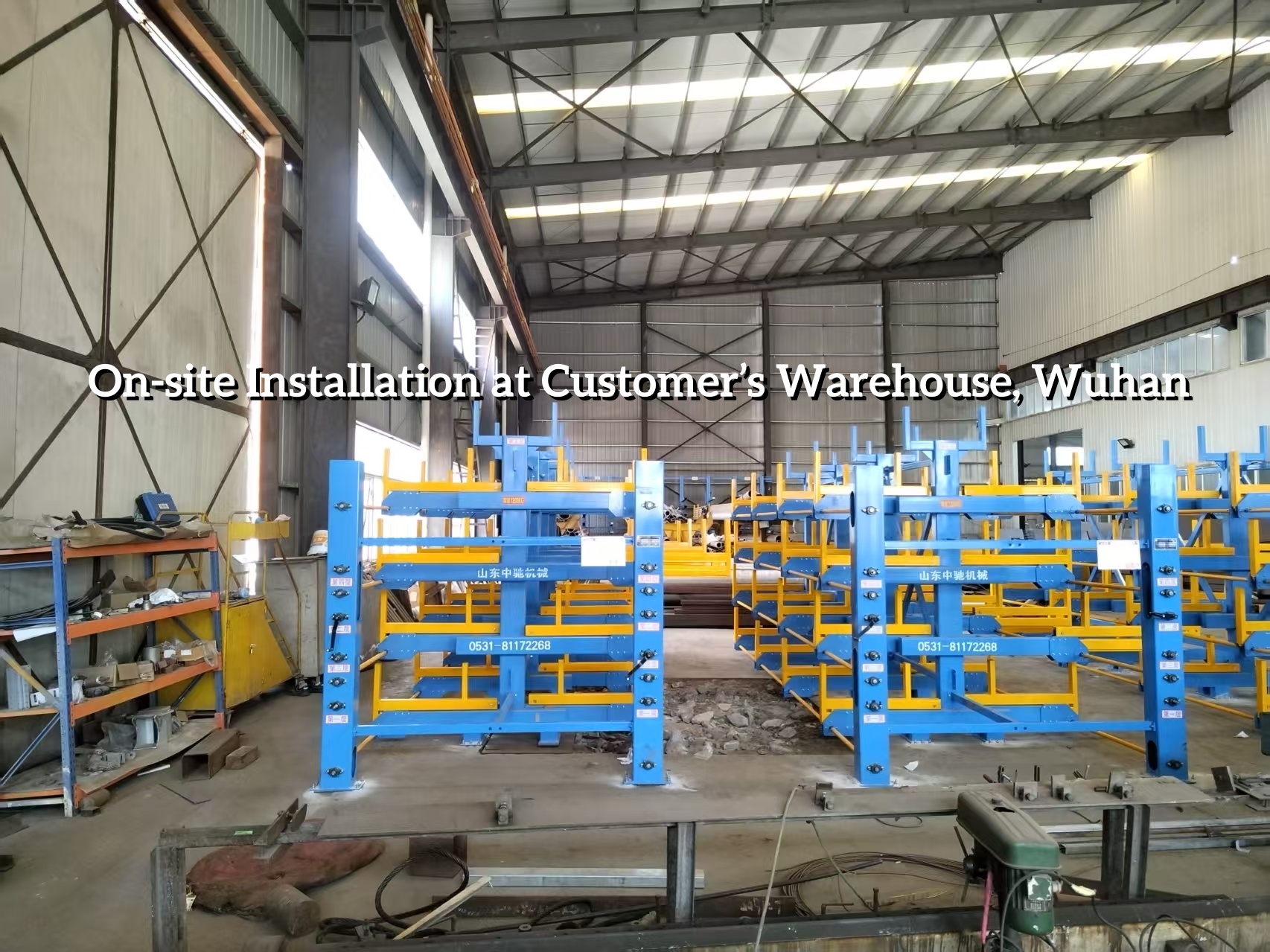 Heavy Duty Electric Sheet Storage Rack Automated Warehouse Rack for Metal Plate Inventory Management