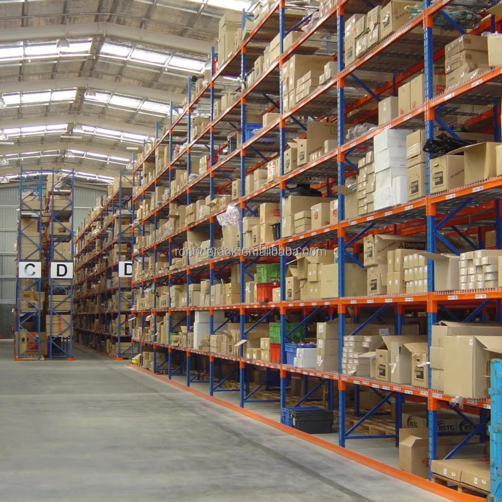 China Warehouse Steel Storage Pallet Rack Uprights Heavy Duty System Metal Pallet Racking for Sale