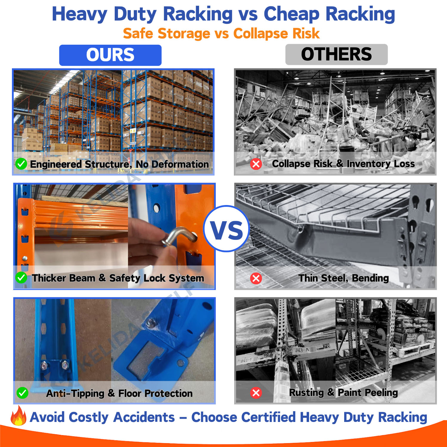 Easy Assembly Heavy Duty Pallet Racking Modular Warehouse Storage System International Standard Industrial Racks