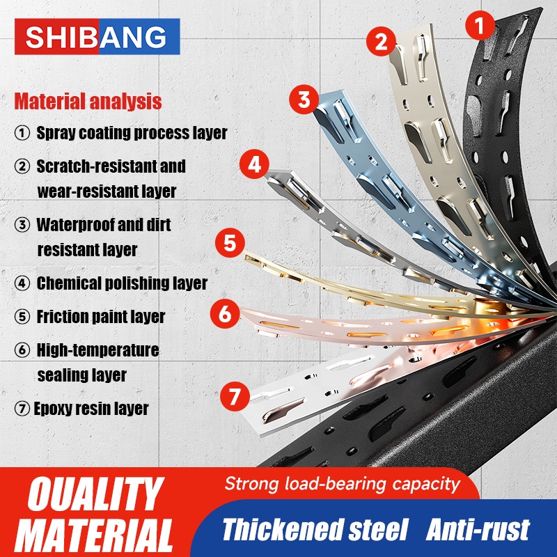 Durable Corrosion Protected Adjustable Steel Multi-Level Powder Coated Warehouse Shelf