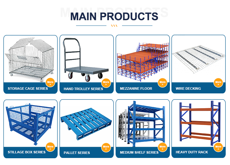 Heavy duty pallet rack detail
