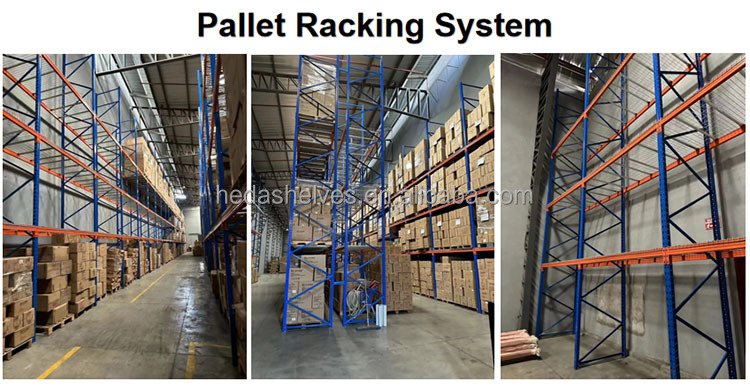 Heda Factory Steel Pallet Rack Shelves Selective Pallet Racking System Industrial Racks for Warehouse