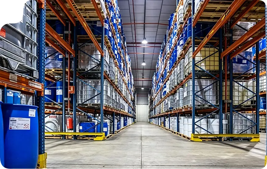 Chemical drum storage racking