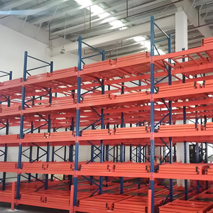 Space Saving Push Back Pallet Racking Nestable Cart for Medium Turnover Single SKU Warehouse Storage