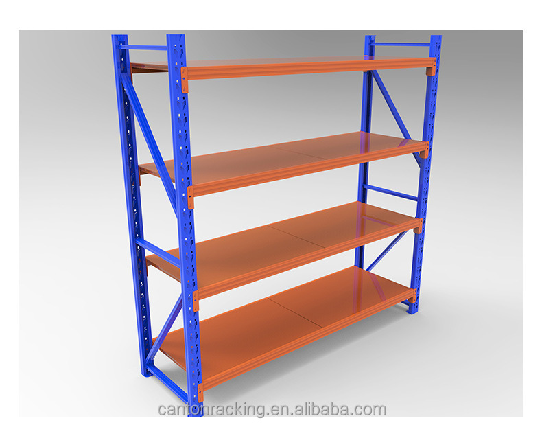 Long Span Shelving Optimizes Space with Durable Storage System. Perfect for Medium-duty Loads in E-commerce