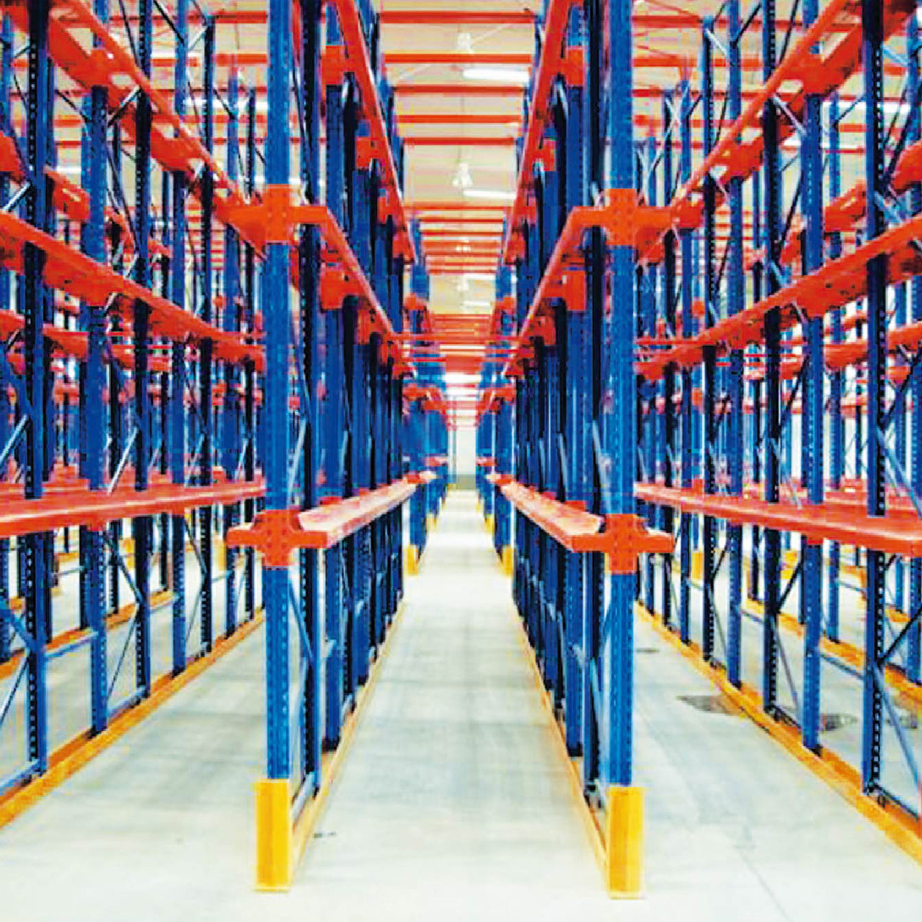 Adjustable 5 Layer Cold Rolled Steel Drive-In Pallet Racking System Heavy Duty Industrial Storage Equipment