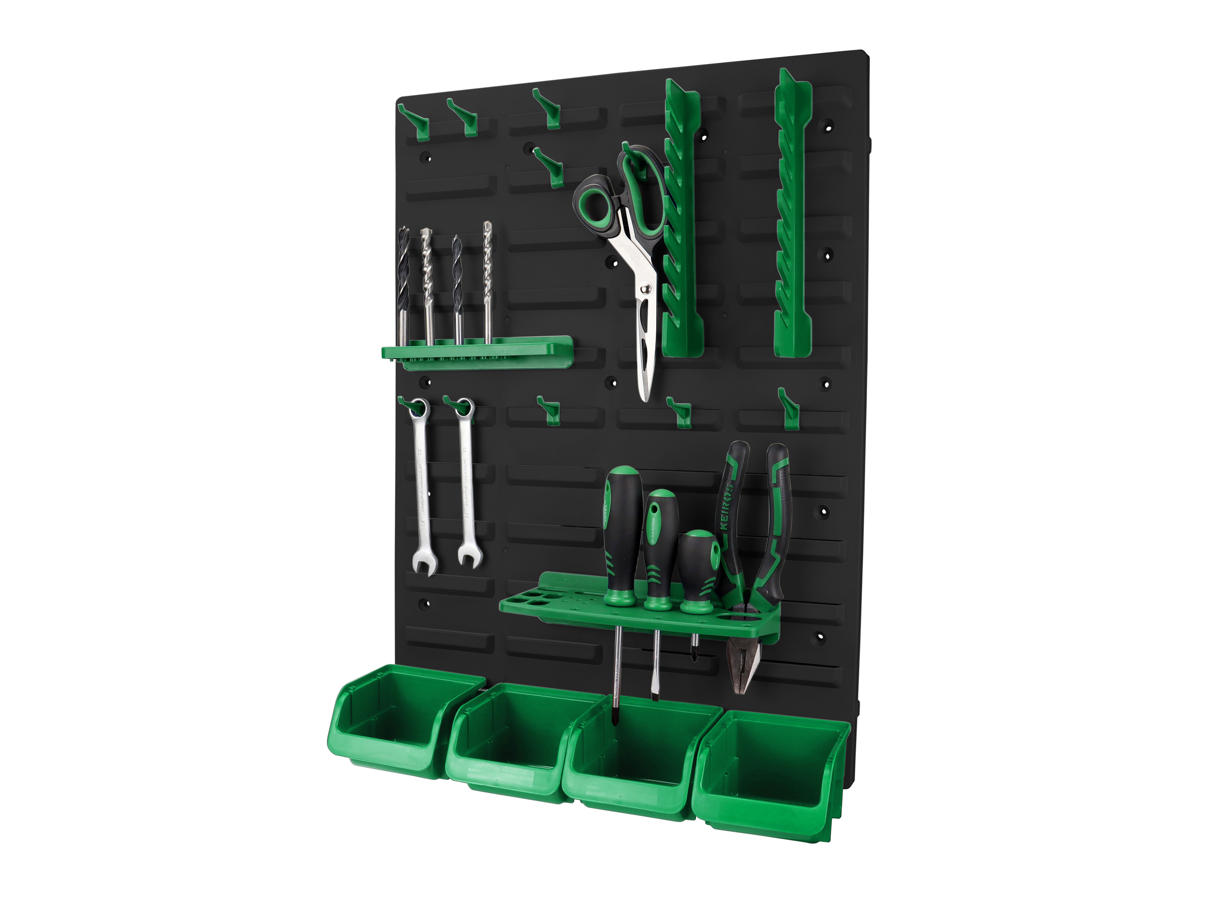 Factory Wholesale Wall Mounted Storage Bins Plastic Garage Rack Screw Storage Tool Organizers