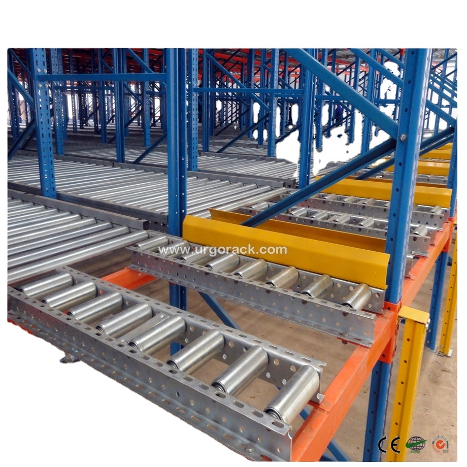 High Efficiency Order Picking Racking System, Gravity Flow Roller Racking System