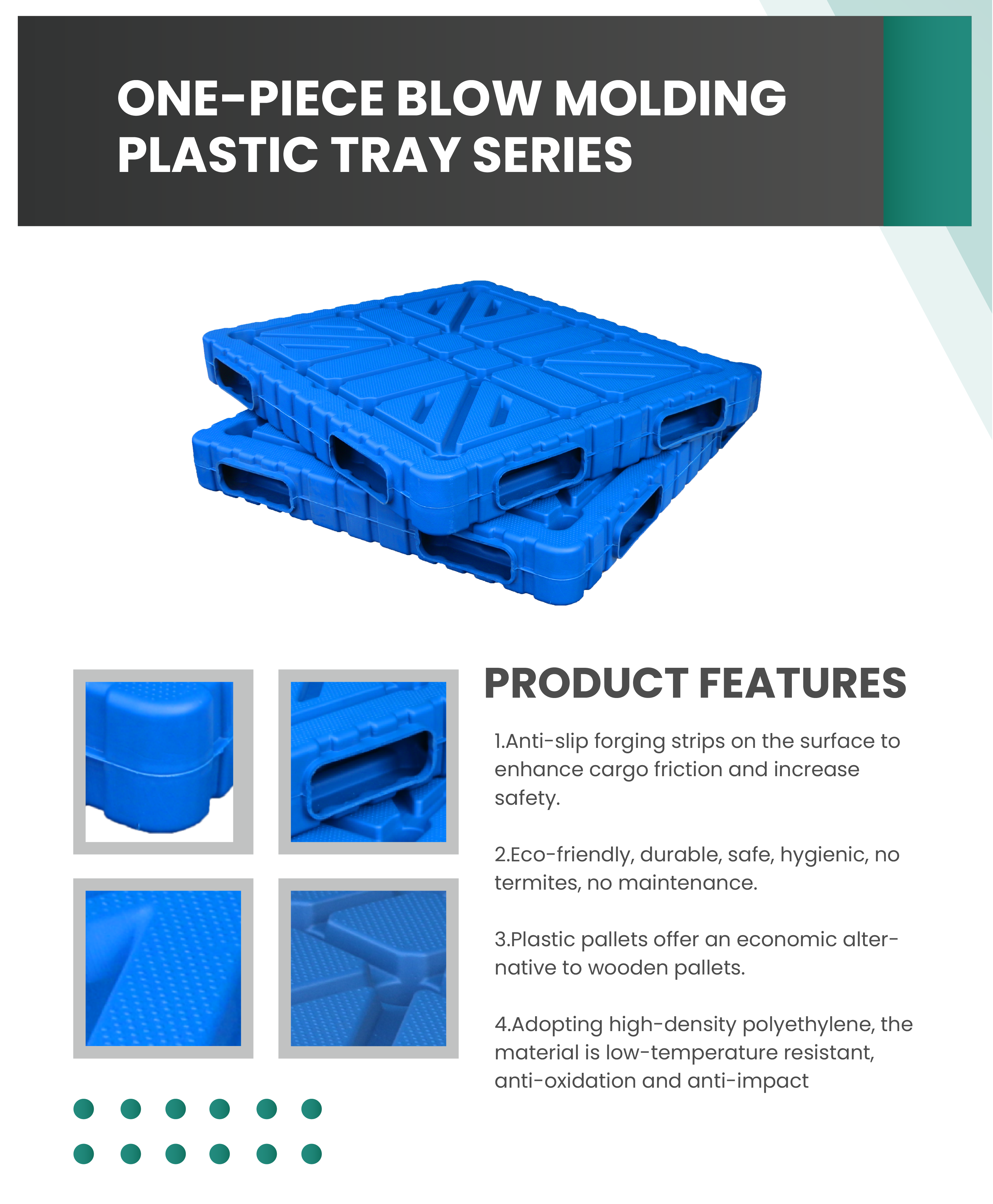 Plastic pallet details