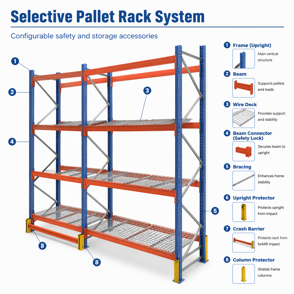OEM ODM Good Quality Heavy Duty Pallet Racking Warehouse Selective Steel Q235 Rack Shelves Industrial Storage Racks