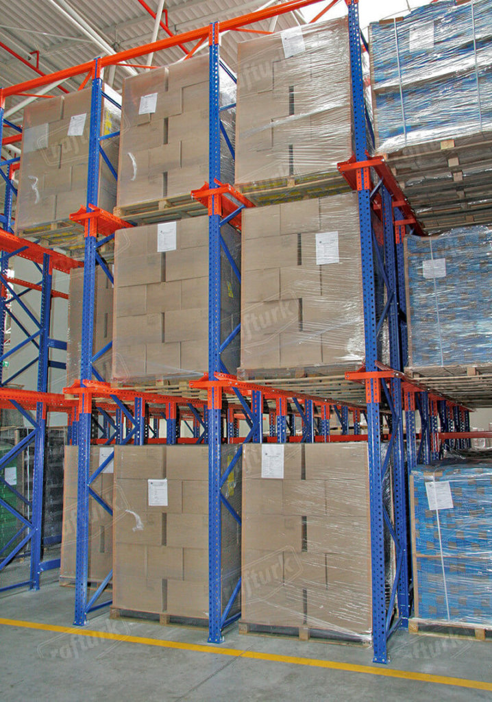 High Density Heavy Duty Drive in Rack System Pallet Type Drive-In Warehouse Shelf Rack Storage System Drive in Pallet Racking
