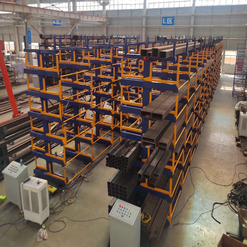 Telescopic Cantilever Rack Custom Made for Heavy Duty Metal Pipe Storage Applications