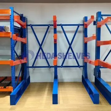 Heavy duty cantilever racking for timber and steel