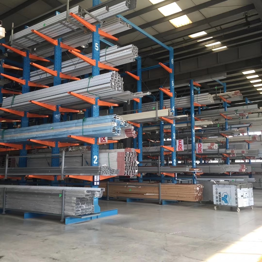 Heavy Duty Steel Cantilever Racking System with Corrosion Protection 3-Layer Design for Long and Narrow Items