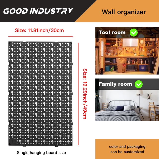 Wholesale Wall Mount Display Tool Organizer Wall Tool Rack Panel Pegboard