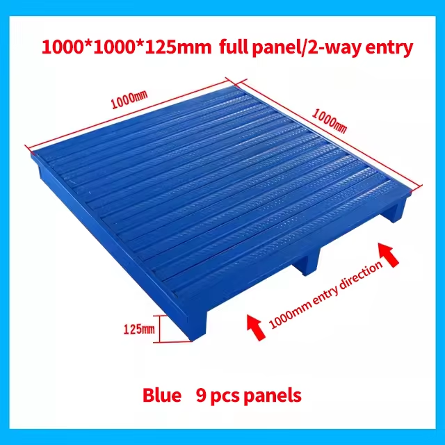 Hot Sale Customizable Single-Faced Euro Pallet Racking Heavy Duty Industrial Storage for Iron Steel Materials in Warehouses