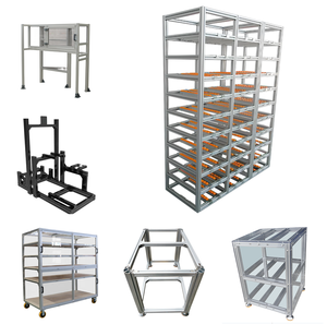 Industrial Aluminum Profiles Framing Flow Rack Enclosure