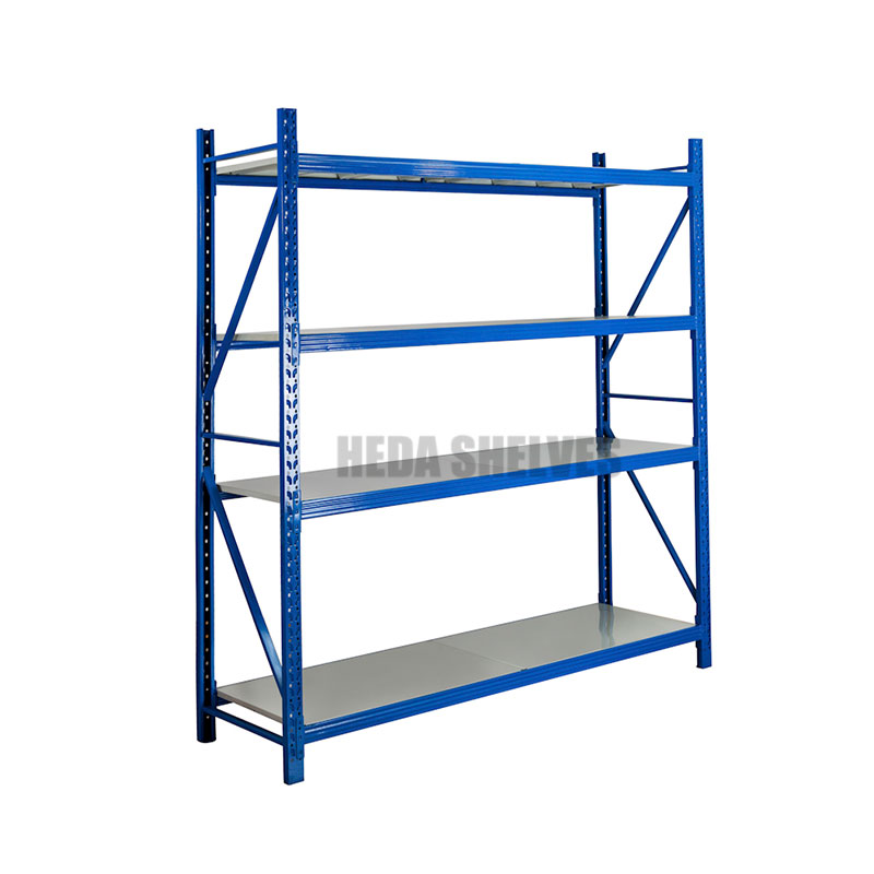Medium Duty Storage Rack Wholesale Blue and White Storage Rack Manufacturer Storage Racks for Warehouse