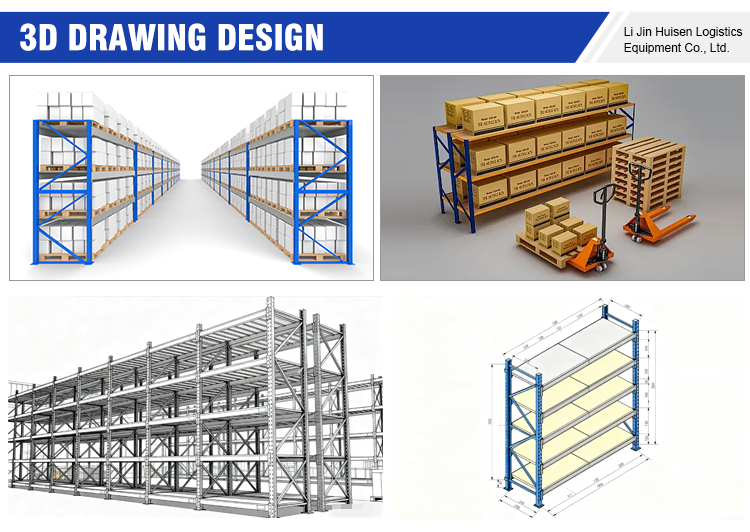 High Capacity High-Strength Steel 5-Layer Medium Duty Manual Picking Rack Adjustable Beam Design for Industrial Warehouse Use