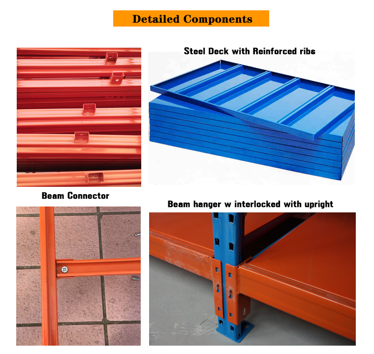 SUNLI China Factory Heavy-Duty Metal Adjustable 5-Layer Steel Shelving Units ESD Protection Multi-Layer Deck Warehouse Storage