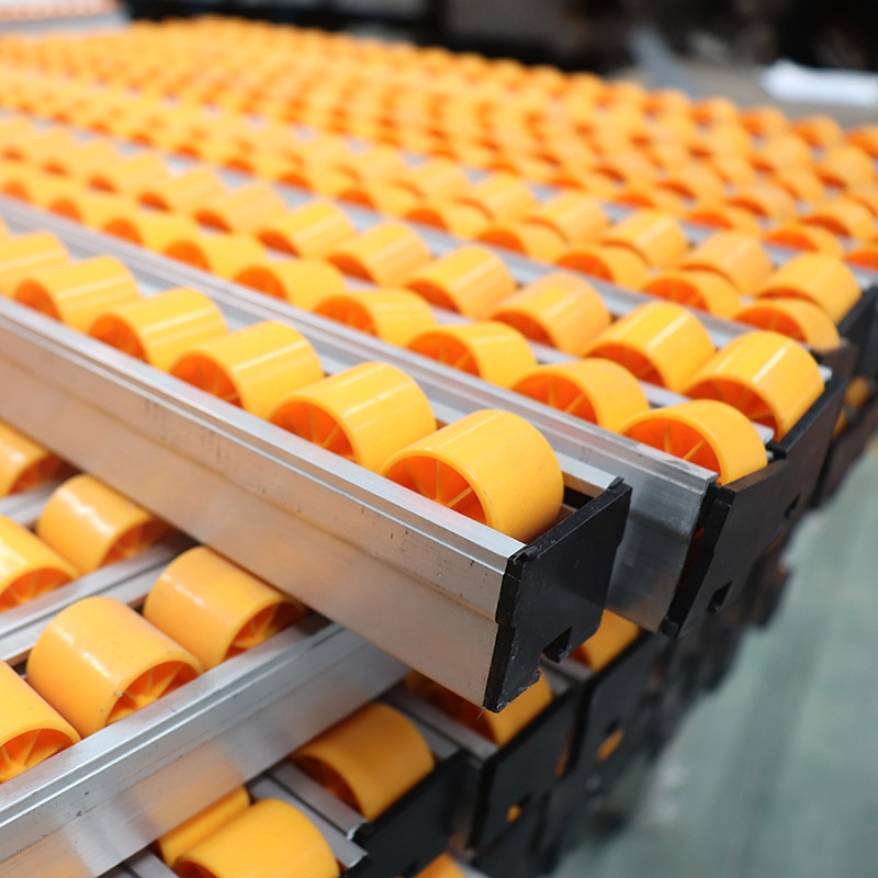 Industrial Storage Shelves Roller Track Large Load Capacity Rolling Rails Aluminium Sheet Strip Flow Rack Design Pallet Storage