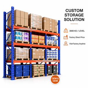 1000KG-3000KG Per Levels Heavy Duty Selective Racking System Industrial Pallet Storage Rack