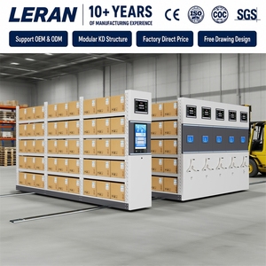 Intelligent Adjustable Steel Mobile Shelving System Motorized Tracks Space-Saving Smart Warehouse Storage Racks for Workshop