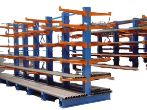 Heavy Duty Steel Cantilever Racking System with Corrosion Protection 3-Layer Design for Long and Narrow Items