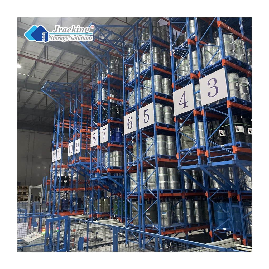 Jracking Warehouse Shelving Racks Steel Automatic Storage Racking ASRS System for Retail Distribution Centers