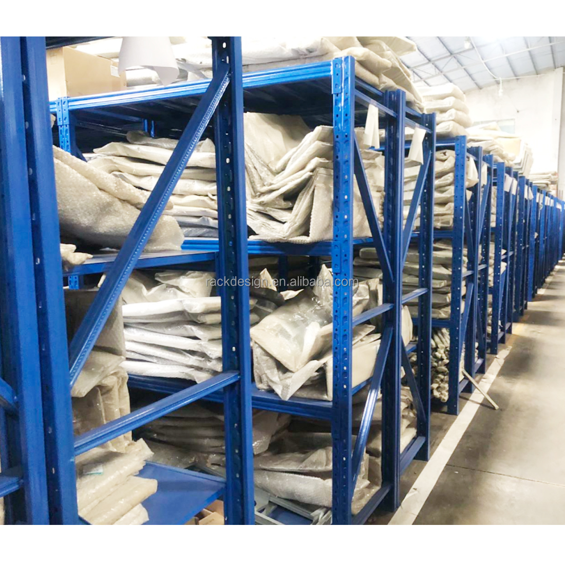 Metal Storage Rack Long Span Steel Light Duty Shelf Warehouse Steel Shelving Assemble Shelving Racking System