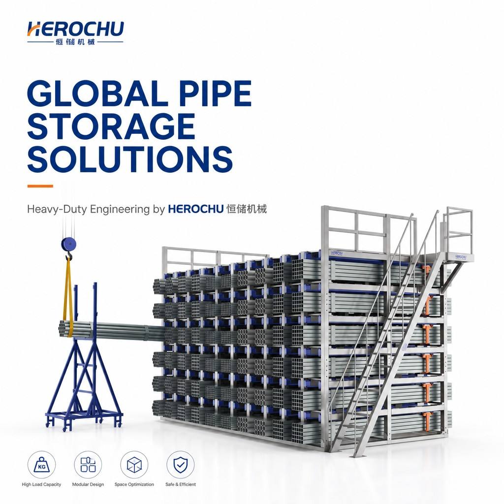 Industrial Heavy Duty Customizable Honeycomb Structure Steel Pipe Profile 3000kg Roll Pipe Storage Rack CE/ISO Certified