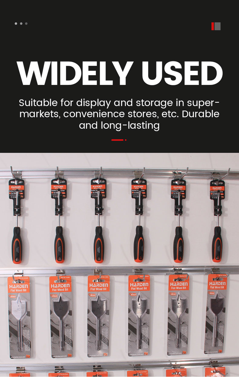 HONGDIAN Wall-mounted Hook Display Racks, Hooks for Convenience Store Walls, Hooks for Jewelry, Snacks, Supermarket Shelves