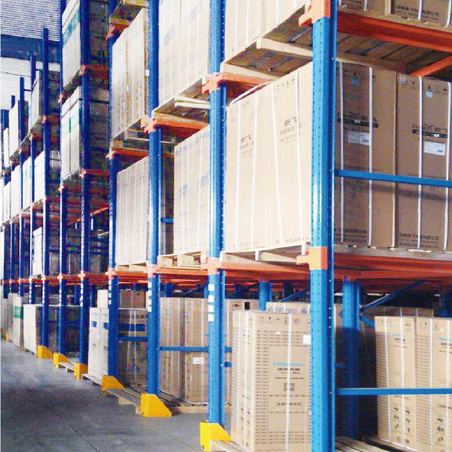 Adjustable 5 Layer Cold Rolled Steel Drive-In Pallet Racking System Heavy Duty Industrial Storage Equipment