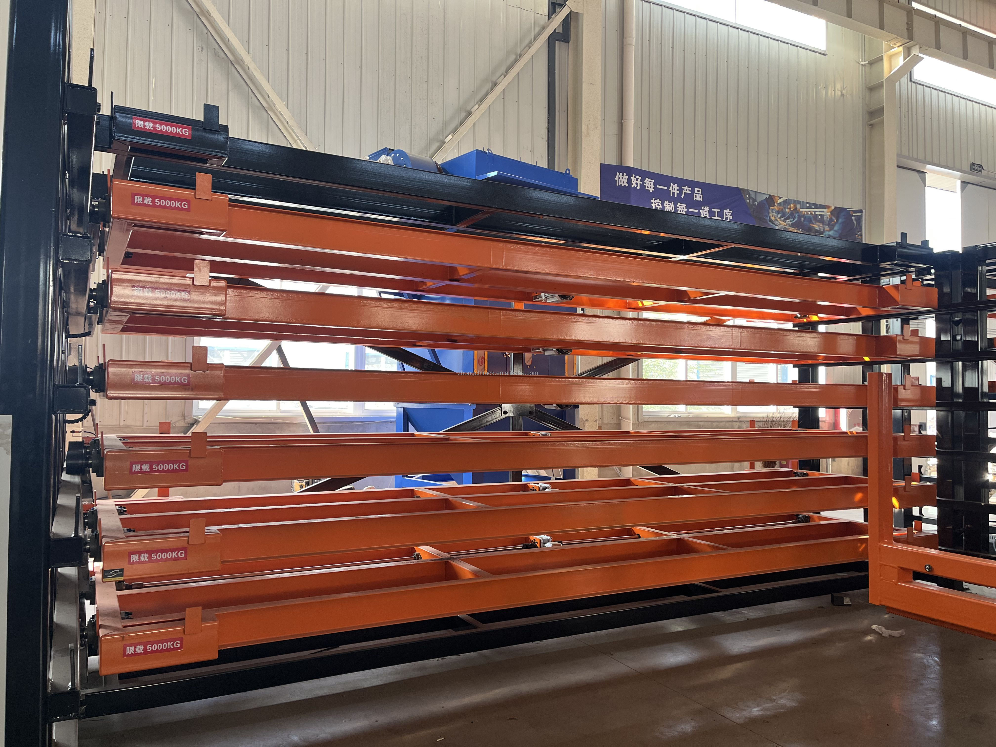 Heavy Duty Electric Sheet Storage Rack Automated Warehouse Rack for Metal Plate Inventory Management