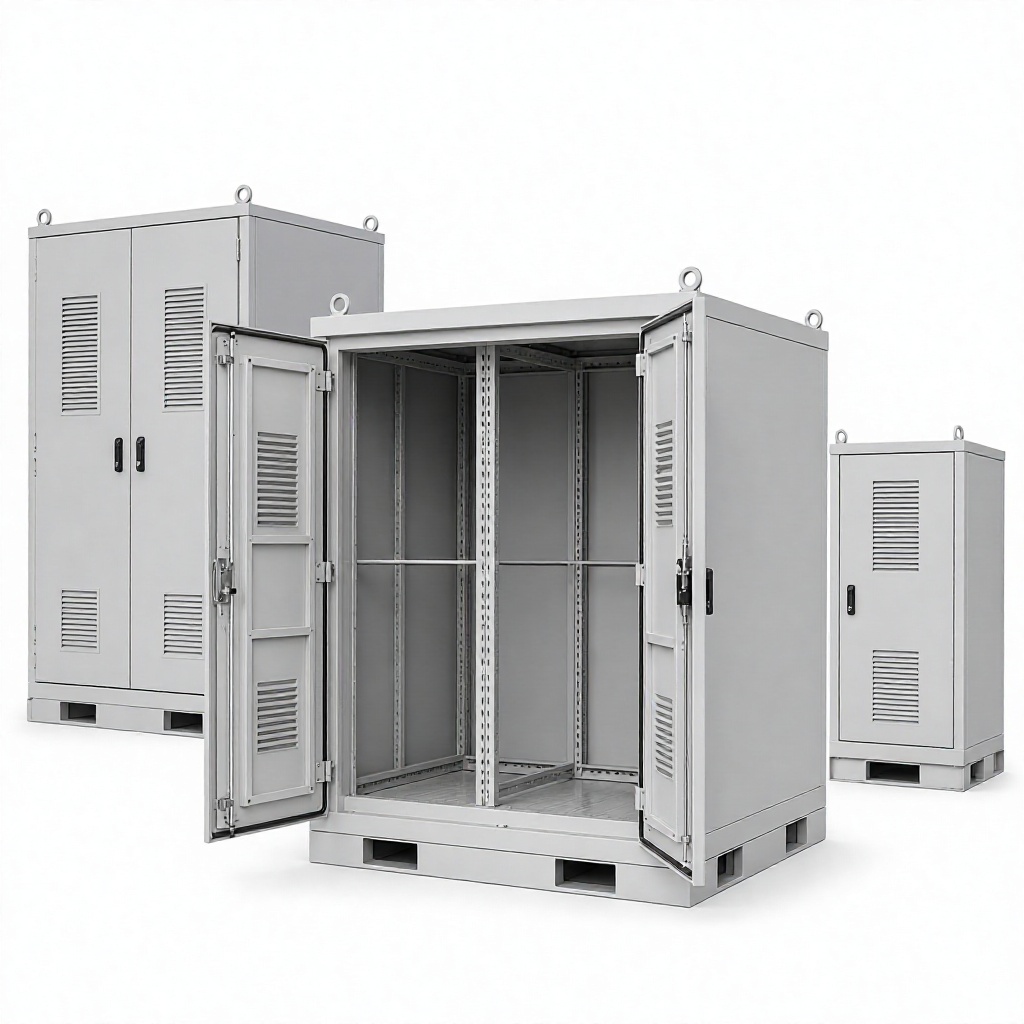 Custom Size IP54 Energy Storage Cabinet Enclosure SPCC Cold Rolled Steel 1.2mm 600x600x1200mm Power Distribution Container