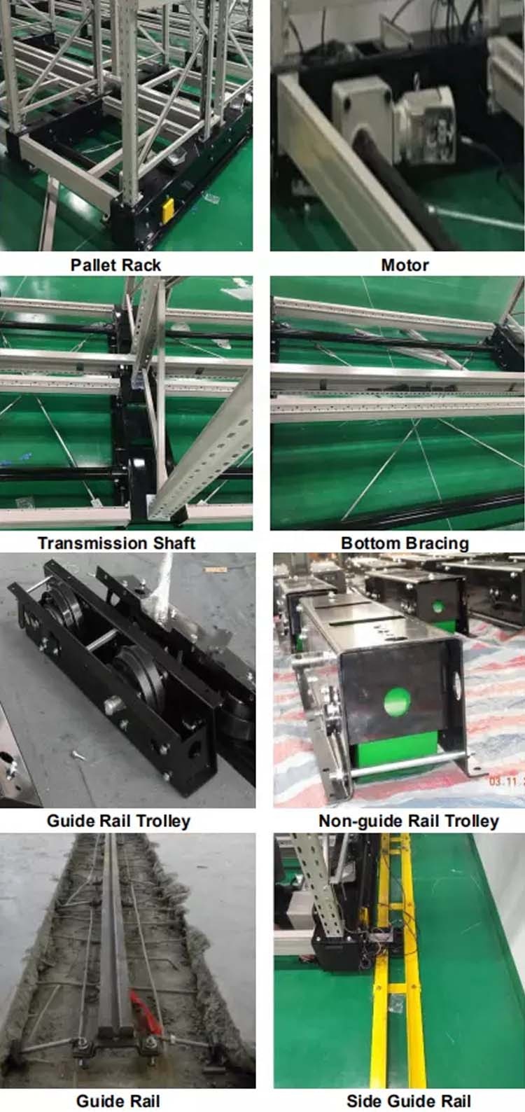 Electric Mobile Rack Mechanical Components