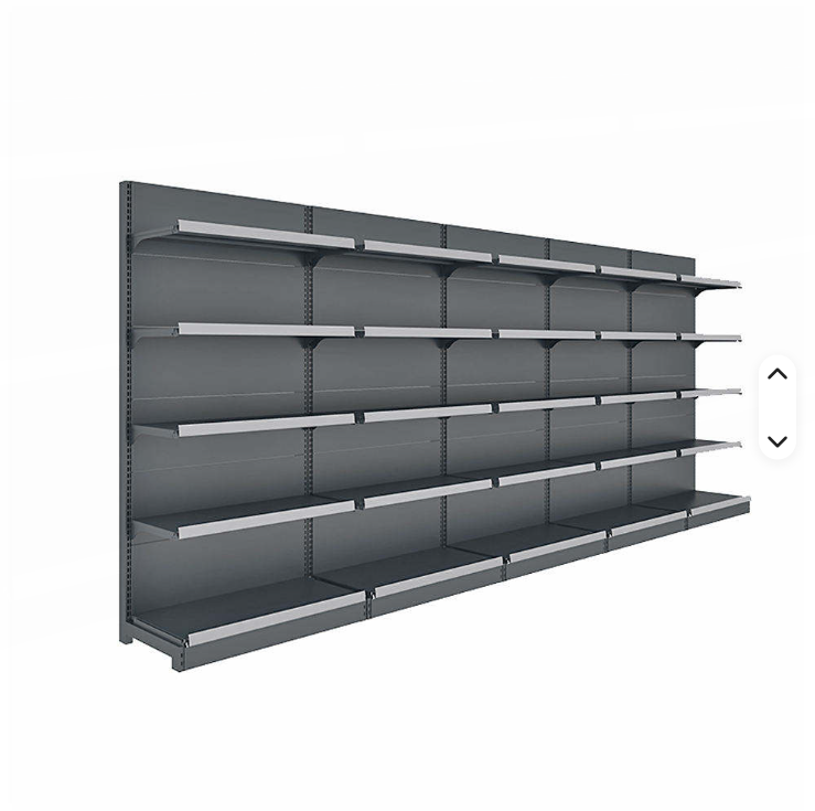 Wholesale Double-Sided Heavy Duty 4-6 Layers Metal Storage Shelf 100kg Layer OEM Supermarket Rack Modular Design China