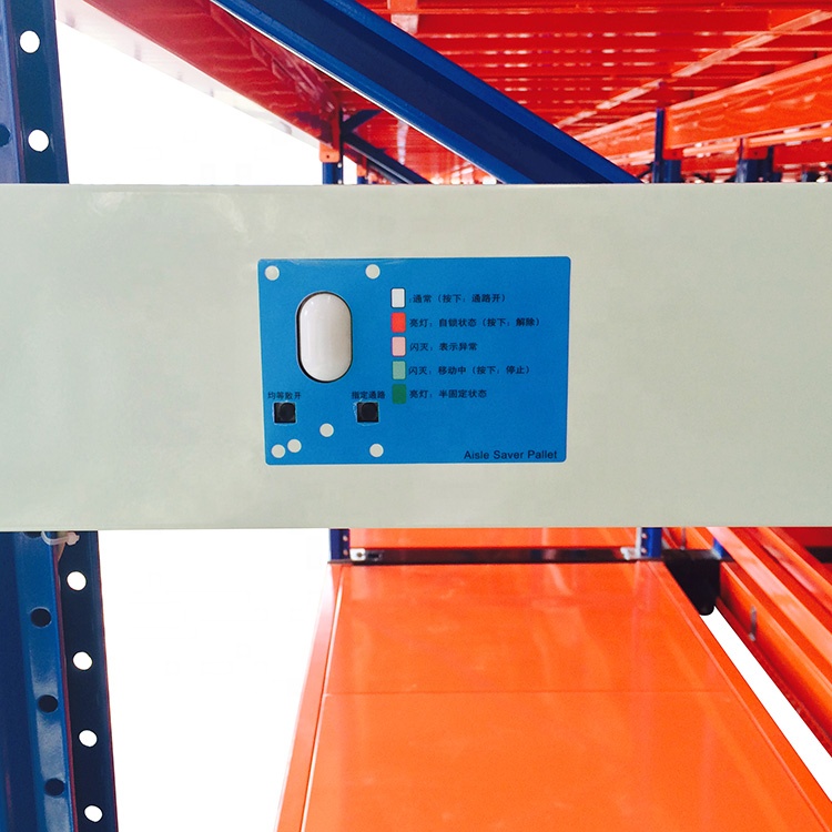 High Density Warehouse Automated Retrieval Type Electric Mobile Pallet Racking