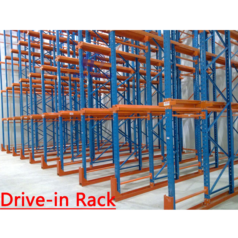 Double Deep Pallet Racks Heavy Duty Drive in Racking Drive-In Racking System Pallet Rack Warehouse Fifo Management System