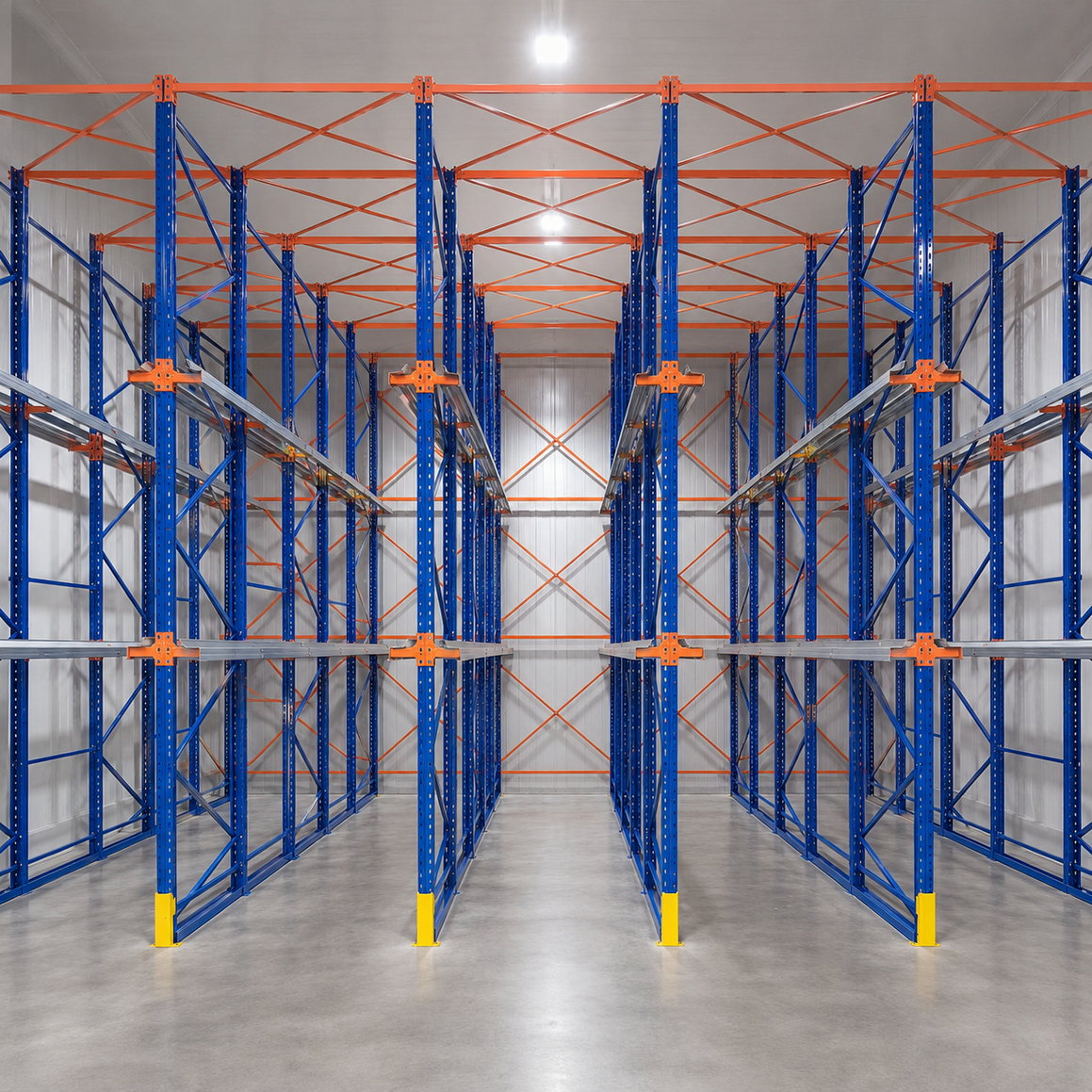 Industrial Drive in Racking System Warehouse Storage High Density Pallet Racking with FILO Q235B Steel Rack