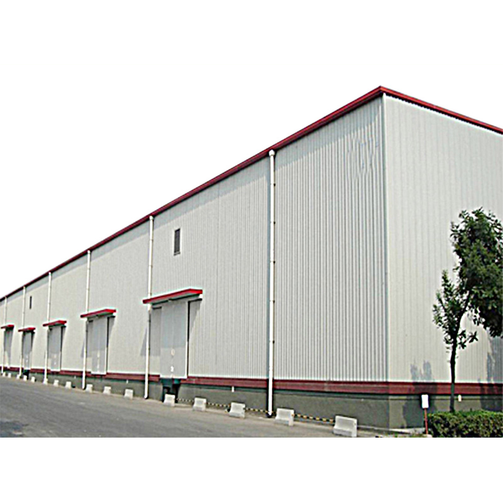 1000sqm Quick-build Prefabricated Steel Structure Warehouse High-strength Wind-resistant Industrial Metal Workshop Shed