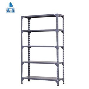 Storage Slotted Rack Metal Holders Adjustable Angle Steel Stand Shelf