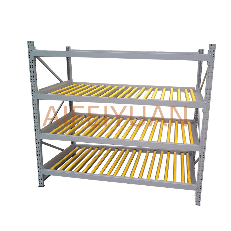 Racking System Gravity Flow Racks Pallet Flow Roller Shelving Carton Flow Industrial Warehouse Modular Metal Heavy Duty Storage