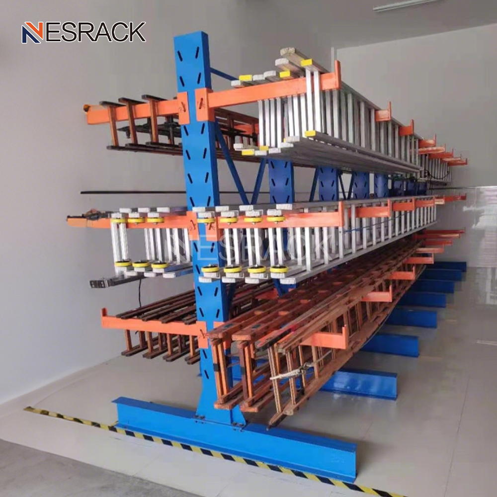 Heavy Duty Steel Metal Storage Shelf Single Size Adjustable Cantilever Rack for Warehouse &amp; Factory OEM Supplier Pallet Packed