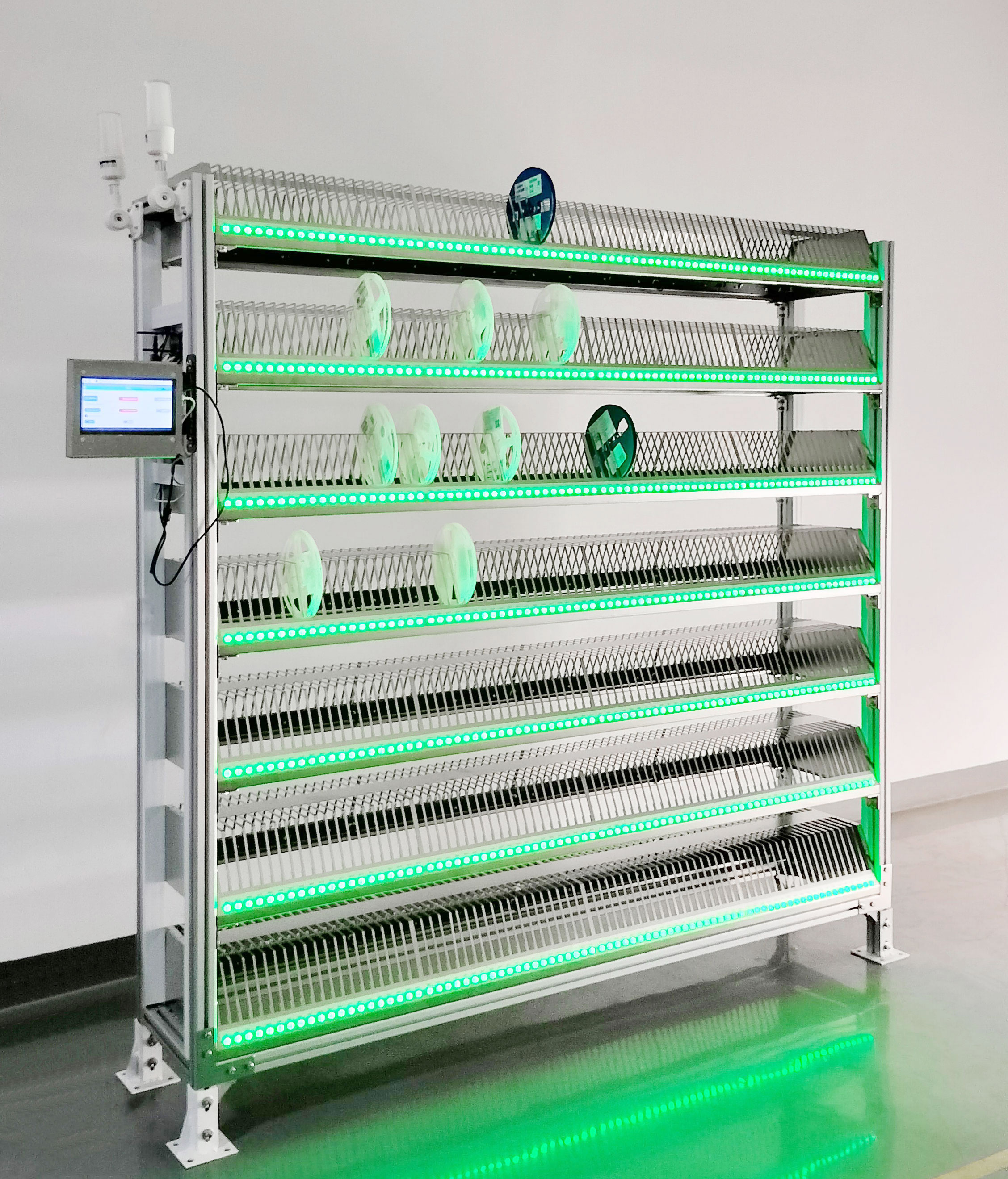 NEW Macinte IRS-20R-1400-7D-16 Stainless Steel 7-Layer SMT Reel Intelligent Selective Pallet Rack ESd Protection for Warehouse