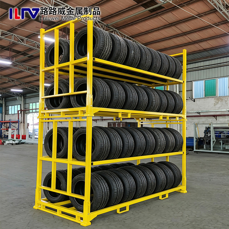 Portable Stackable Pallet Rack Lightweight yet Strong Perfect for Mobile Warehousing