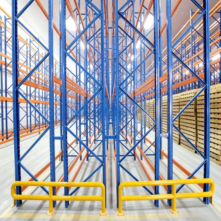 Dual Pallet Depth Design Lower Aisle Quantity Required General Pallet Warehouse Double Deep Pallet Racking