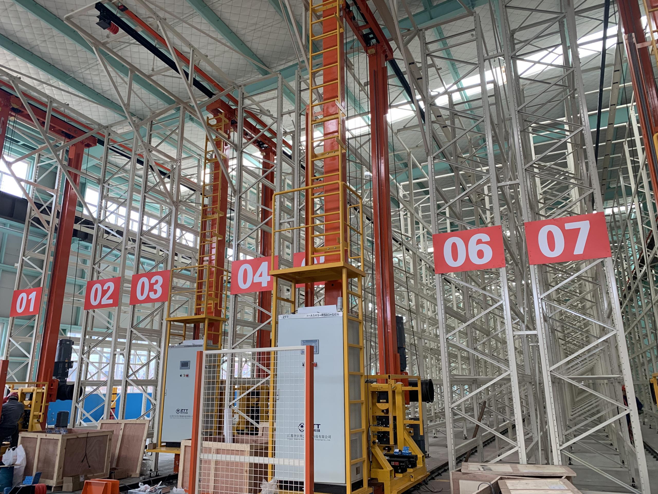 Manufacturer Supply Medium Duty Steel ASRS Warehouse Robot Storage Retrieval Picking System with Adjustable Stacking Crane