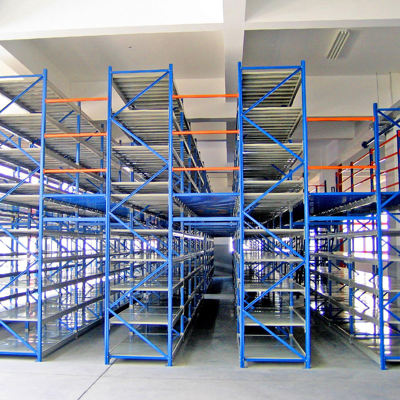 Industrial Customized Steel Mezzanine Attic Platform Warehouse Picking Rack Corrosion Protection Storage Shelves High Load